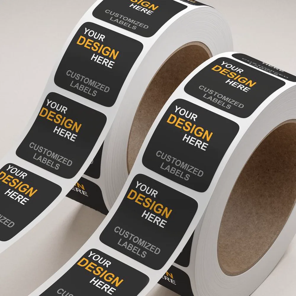 Rolls of custom die-cut labels